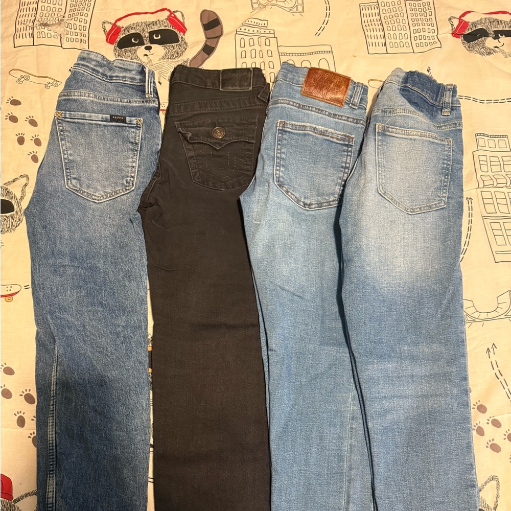 🔴 Bundle- 4 pairs of Boys Jeans- True Religion, Zara & H&M sizes 8-10